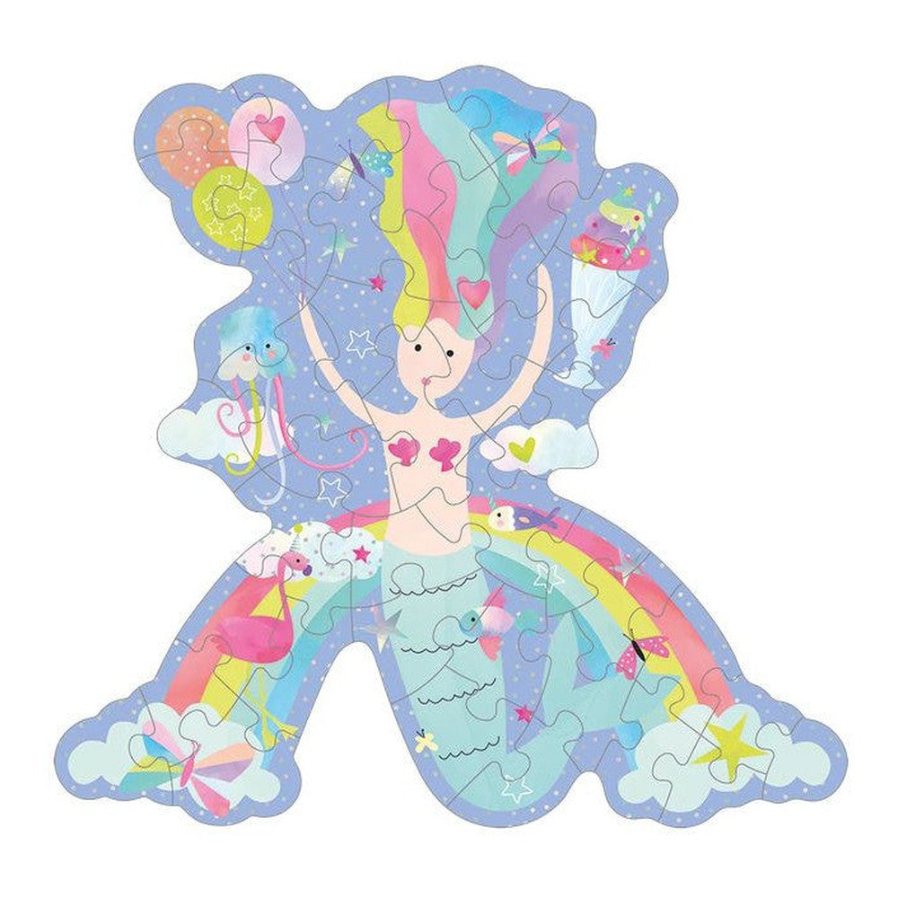 Puzzle Kraina Fantazji Floss & Rock – 40 elementów, syrena – zdjęcie 2