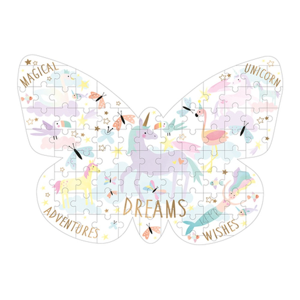 Puzzle Kraina Fantazji Floss & Rock – w kształcie motyla, 80 elementów – zdjęcie 2