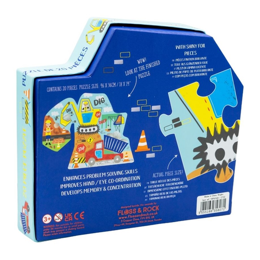 Puzzle Na Budowie Floss & Rock – 20 elementów – zdjęcie 3