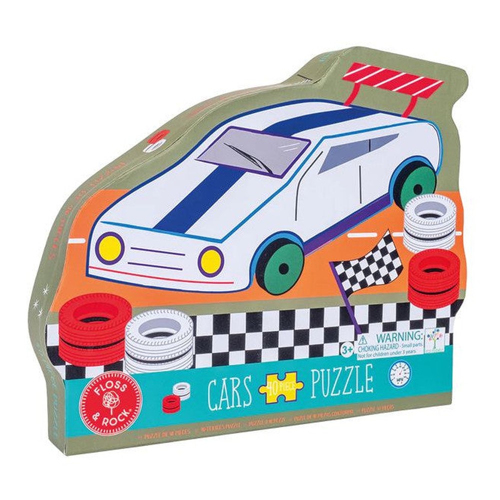 Puzzle Samochody Floss & Rock – 40 elementów