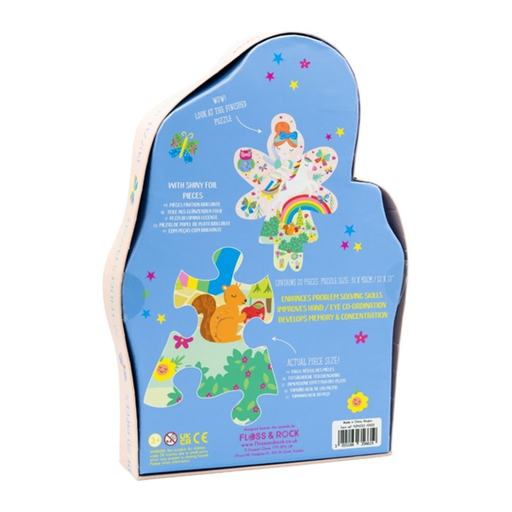 Puzzle Tęczowe Wróżki Floss & Rock – 20 dużych elementów – zdjęcie 4