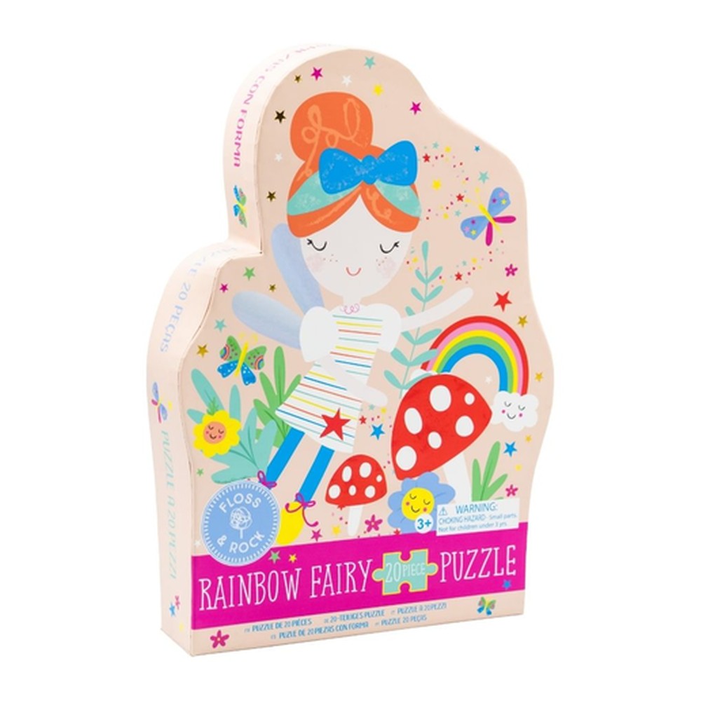 Puzzle Tęczowe Wróżki Floss & Rock – 20 dużych elementów