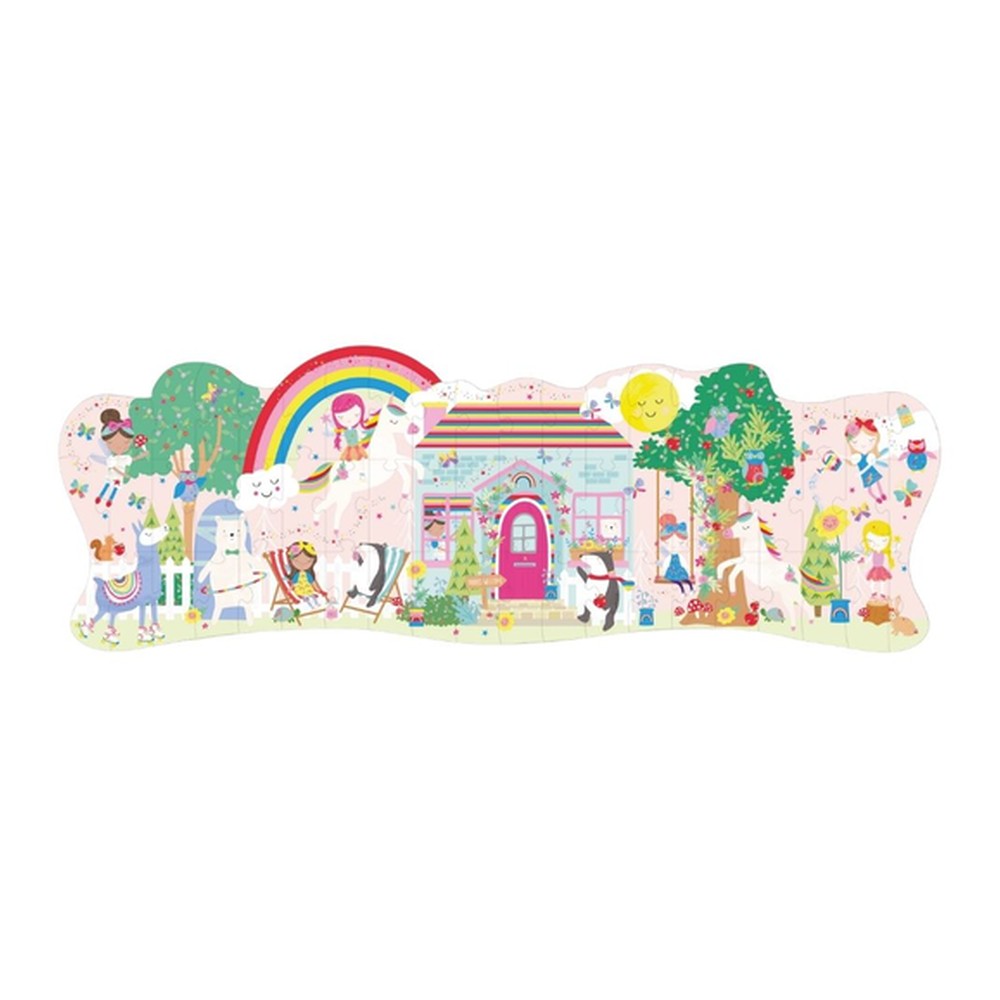 Puzzle Tęczowe Wróżki Floss & Rock – 60 elementów z 16 figurkami – zdjęcie 2