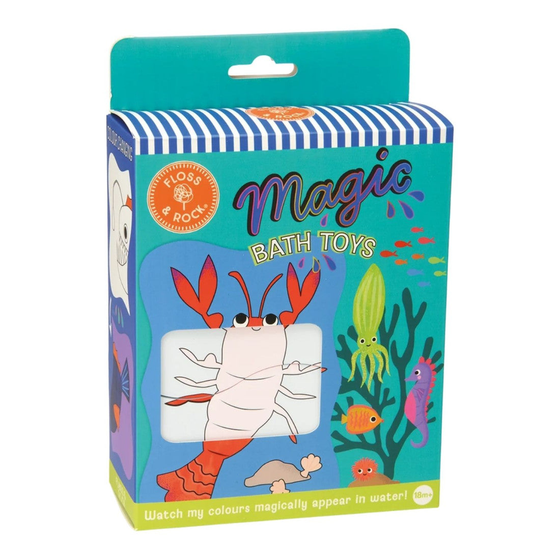 Puzzle wodne zmieniające kolory Floss & Rock – Ocean, 16 elementów