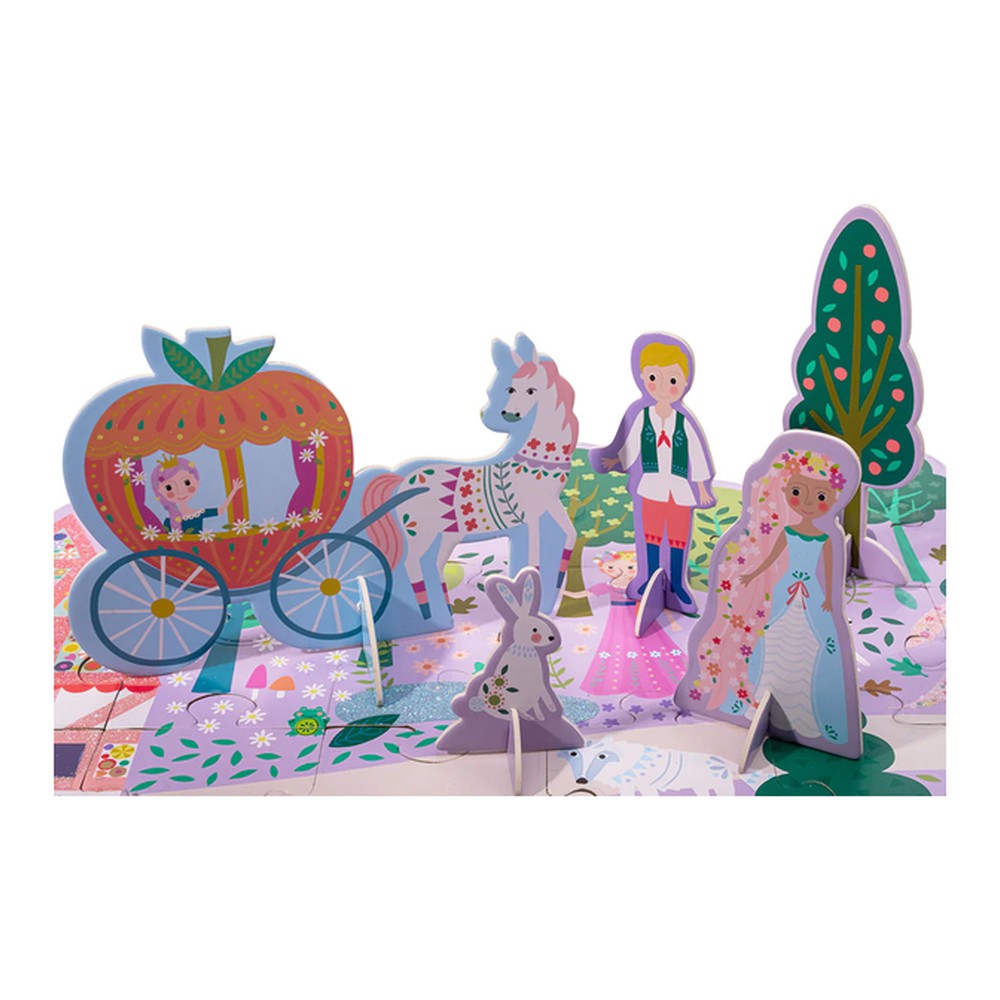 Puzzle z figurkami Bajkowy Świat Floss & Rock – 60 elementów – zdjęcie 2