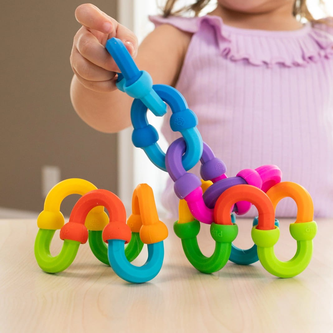 Silikonowe ogniwa Fat Brain Toy Co. – Plip Links, 20 szt. – zdjęcie 8