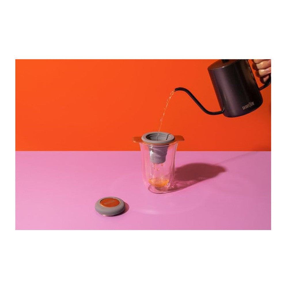 Składany zaparzacz do herbaty silikonowy La Cafetière – szary – zdjęcie 5