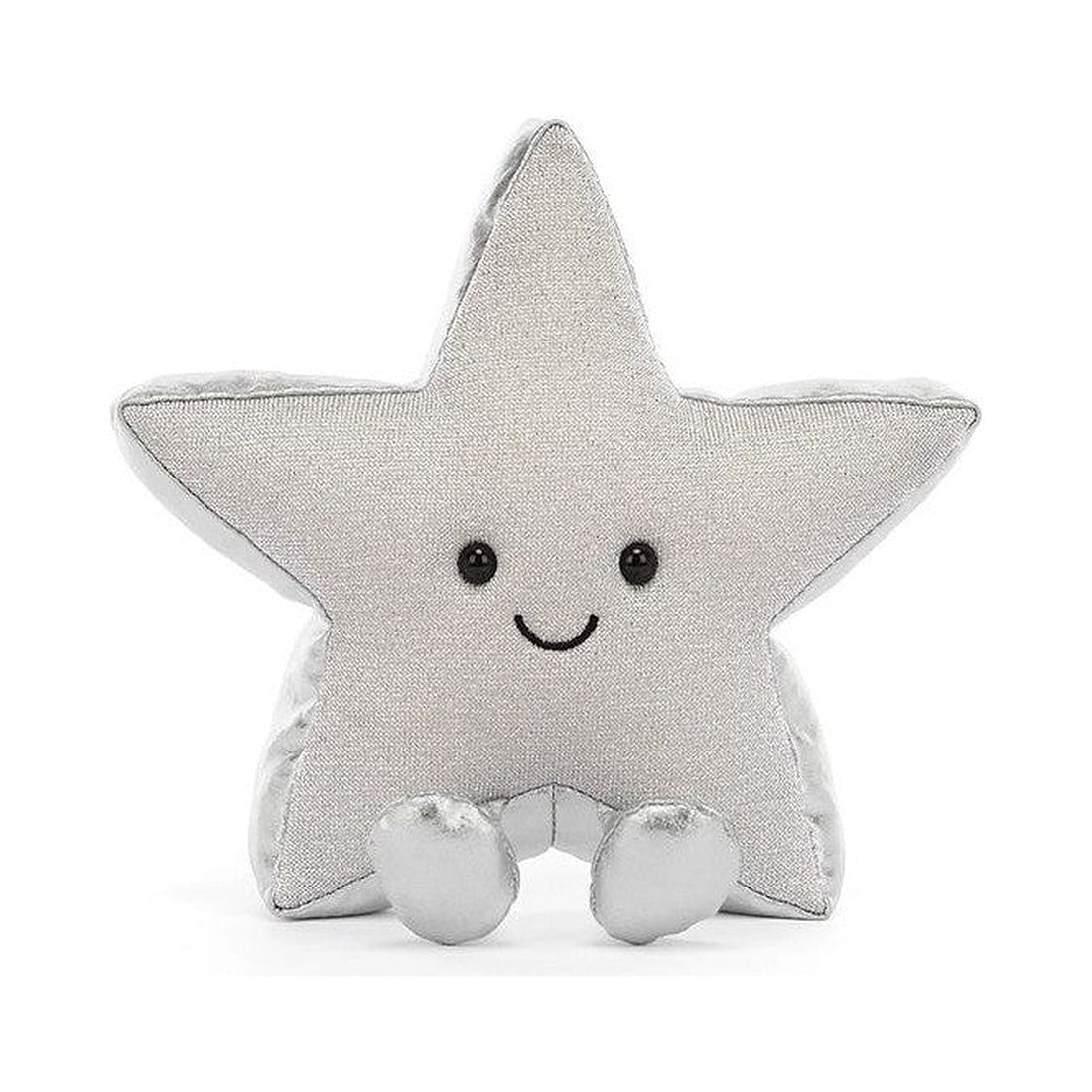 Maskotka Jellycat Amuseables – Srebrna Gwiazdka 17 cm, widok z przodu
