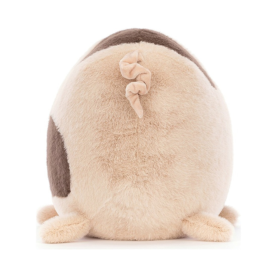 Maskotka Jellycat – Świnka w Plamki 40 cm, widok z tyłu z zakręconym ogonkiem
