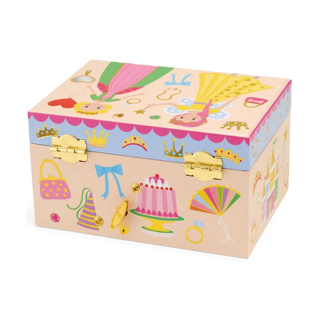 Szkatułka z pozytywką i lusterkiem Floss & Rock – Księżniczki – zdjęcie 3
