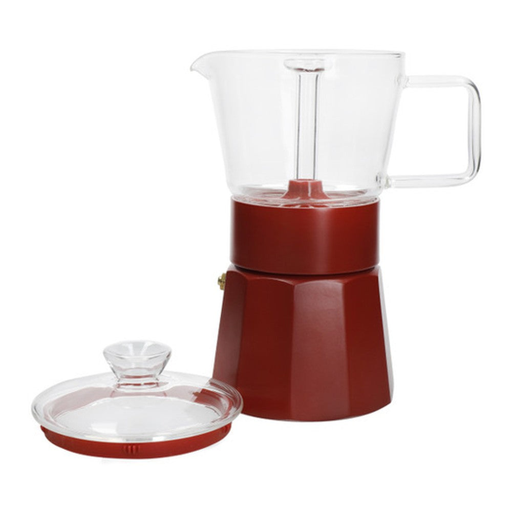 Szklana kawiarka Verona La Cafetière – czerwona, 290 ml – zdjęcie 2