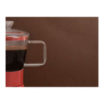 Szklana kawiarka Verona La Cafetière – czerwona, 290 ml – zdjęcie 4