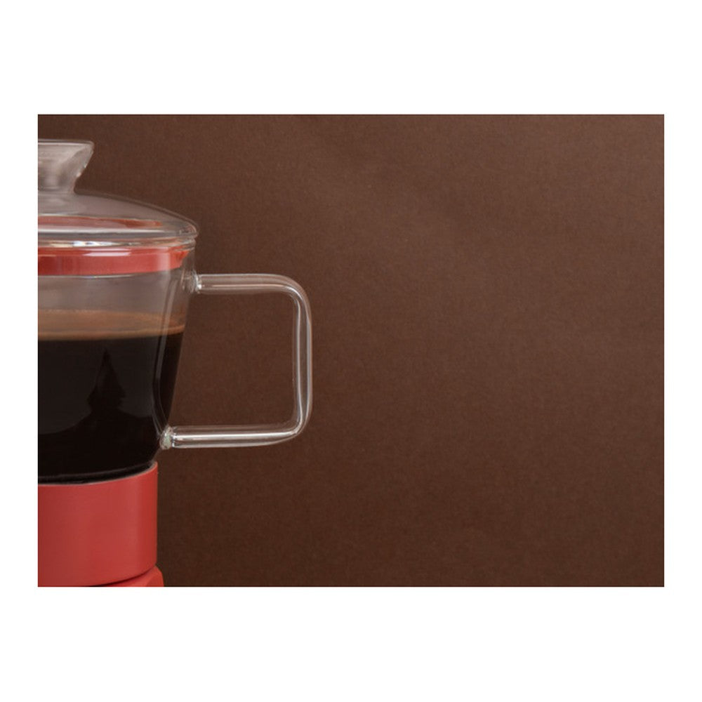 Szklana kawiarka Verona La Cafetière – czerwona, 290 ml – zdjęcie 4