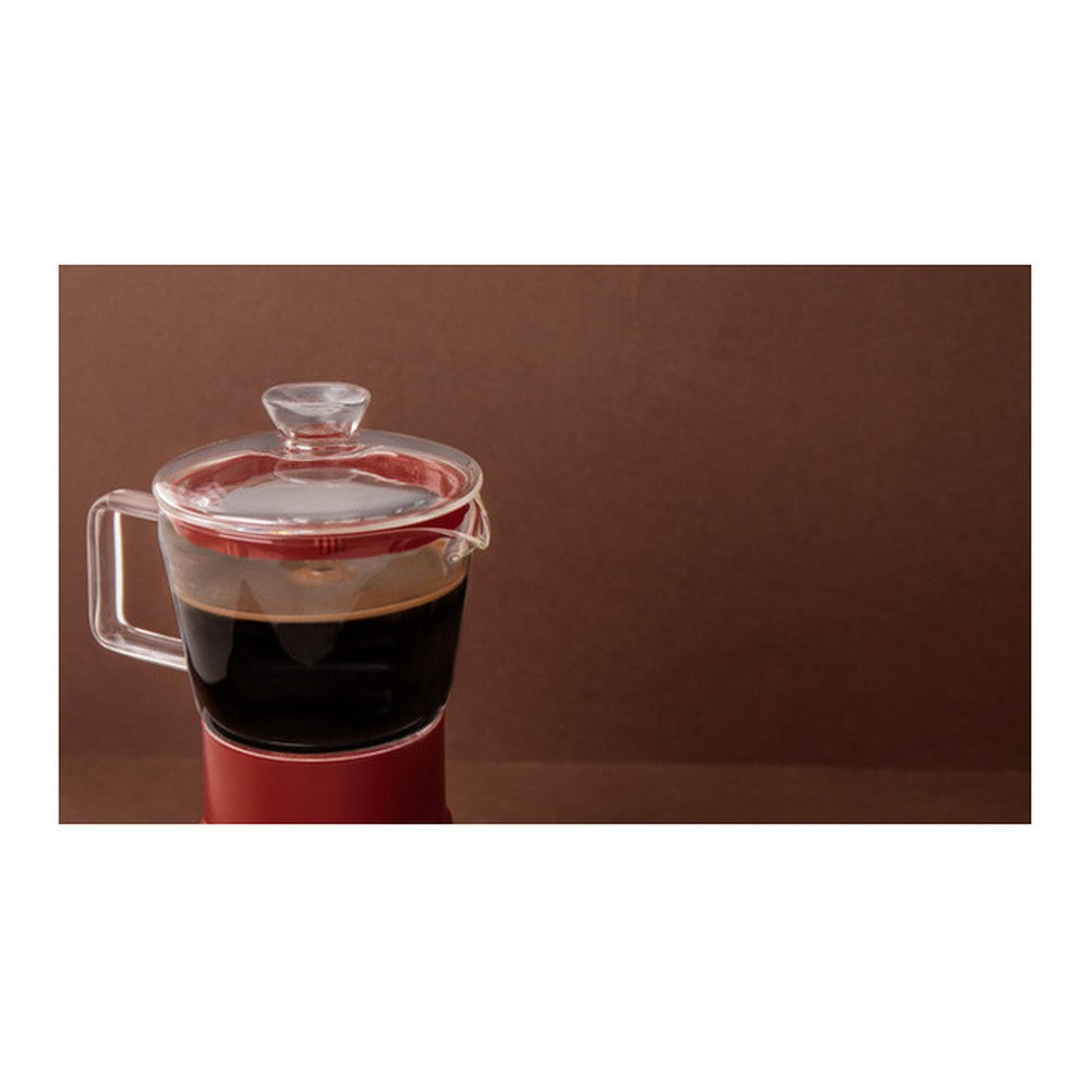 Szklana kawiarka Verona La Cafetière – czerwona, 290 ml – zdjęcie 5