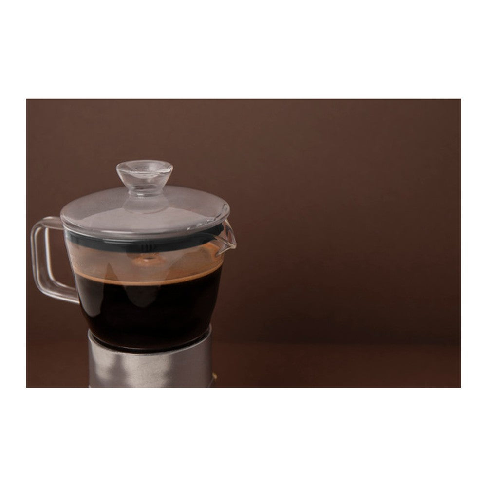 Szklana kawiarka Verona La Cafetière – srebrna, 290 ml – zdjęcie 4