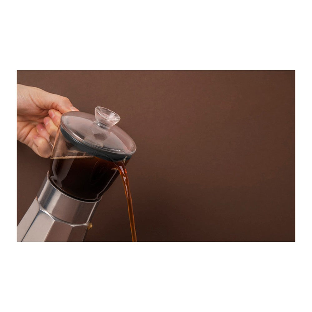 Szklana kawiarka Verona La Cafetière – srebrna, 290 ml – zdjęcie 5