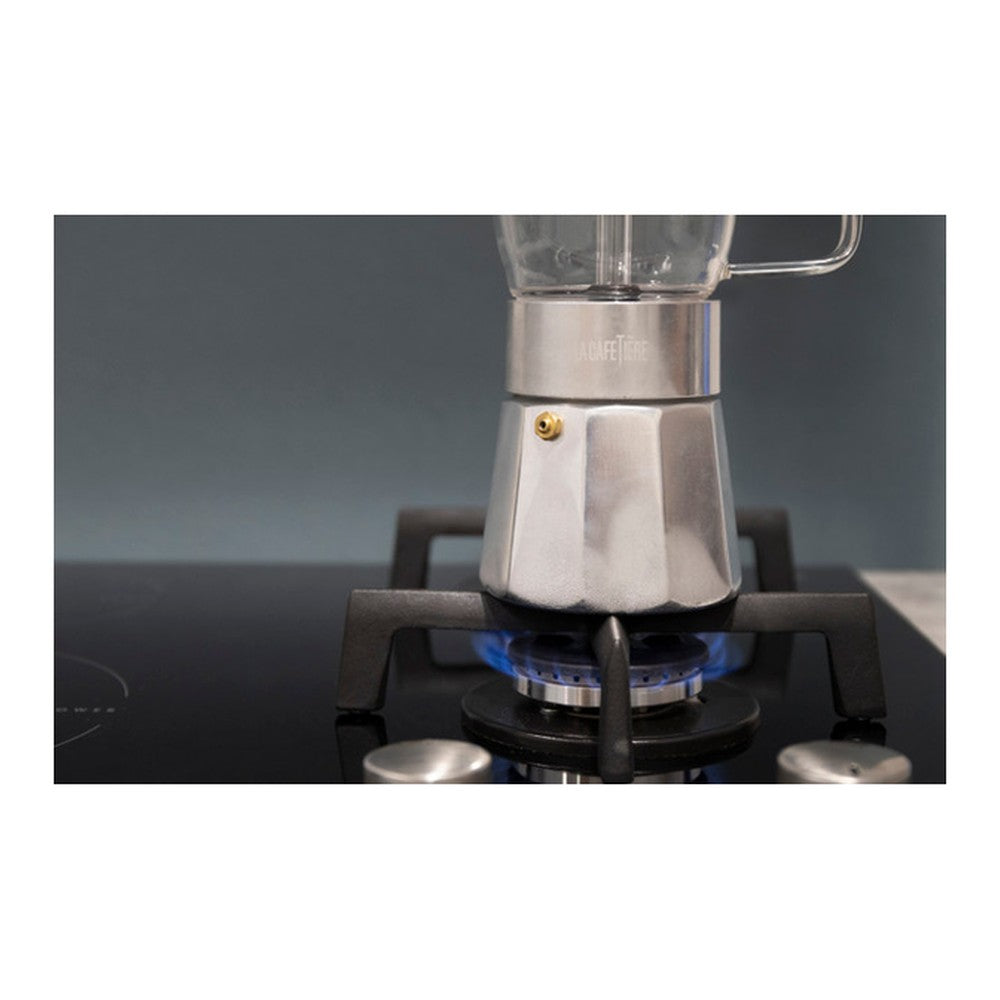 Szklana kawiarka Verona La Cafetière – srebrna, 290 ml – zdjęcie 7