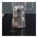 Szklana kawiarka Verona La Cafetière – srebrna, 290 ml – zdjęcie 8