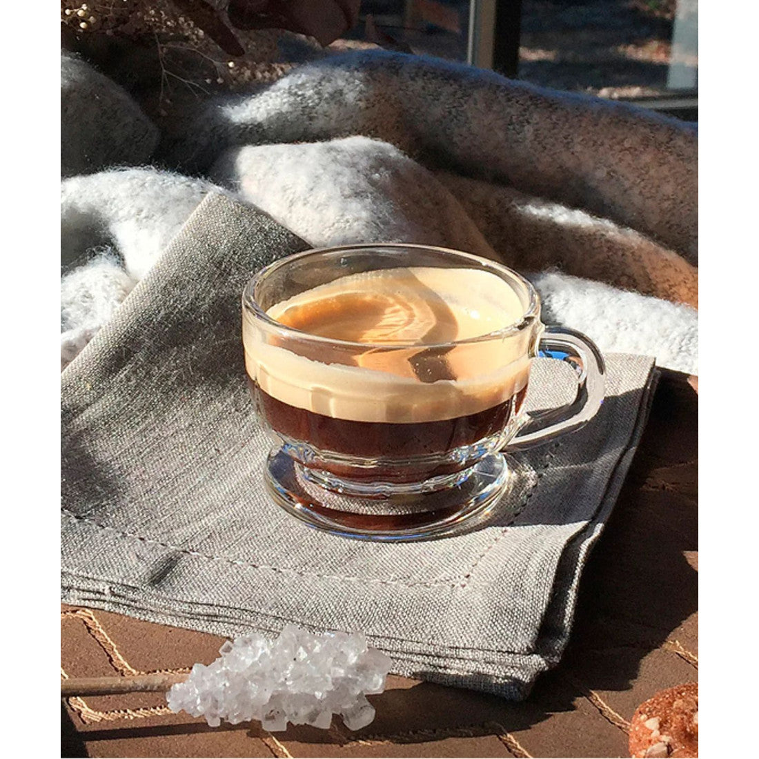 Szklanka do espresso Flore La Rochère – transparentna 100 ml – zdjęcie 2