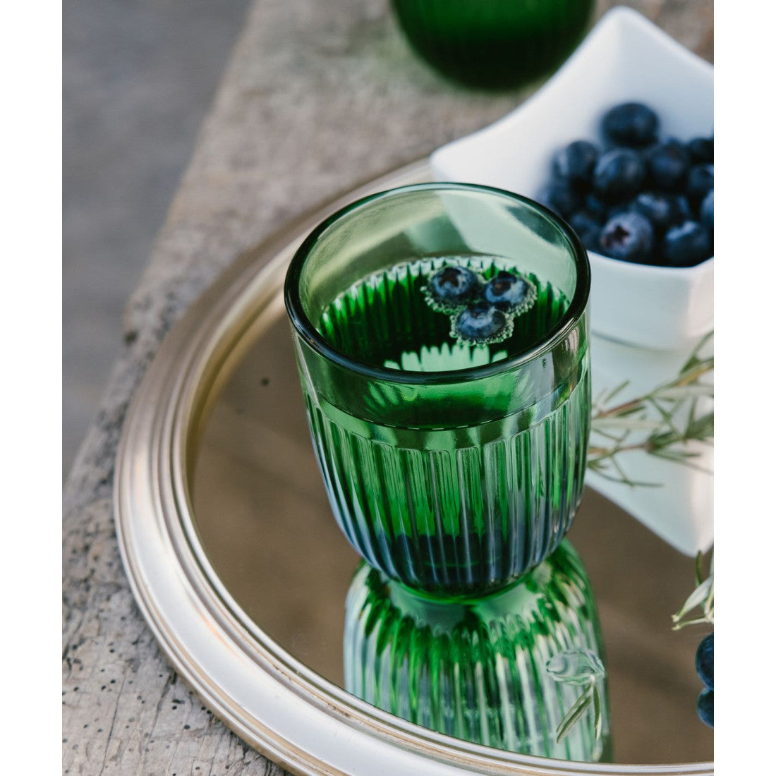 Szklanka Ouessant La Rochère 240 ml – zielona – zdjęcie 2