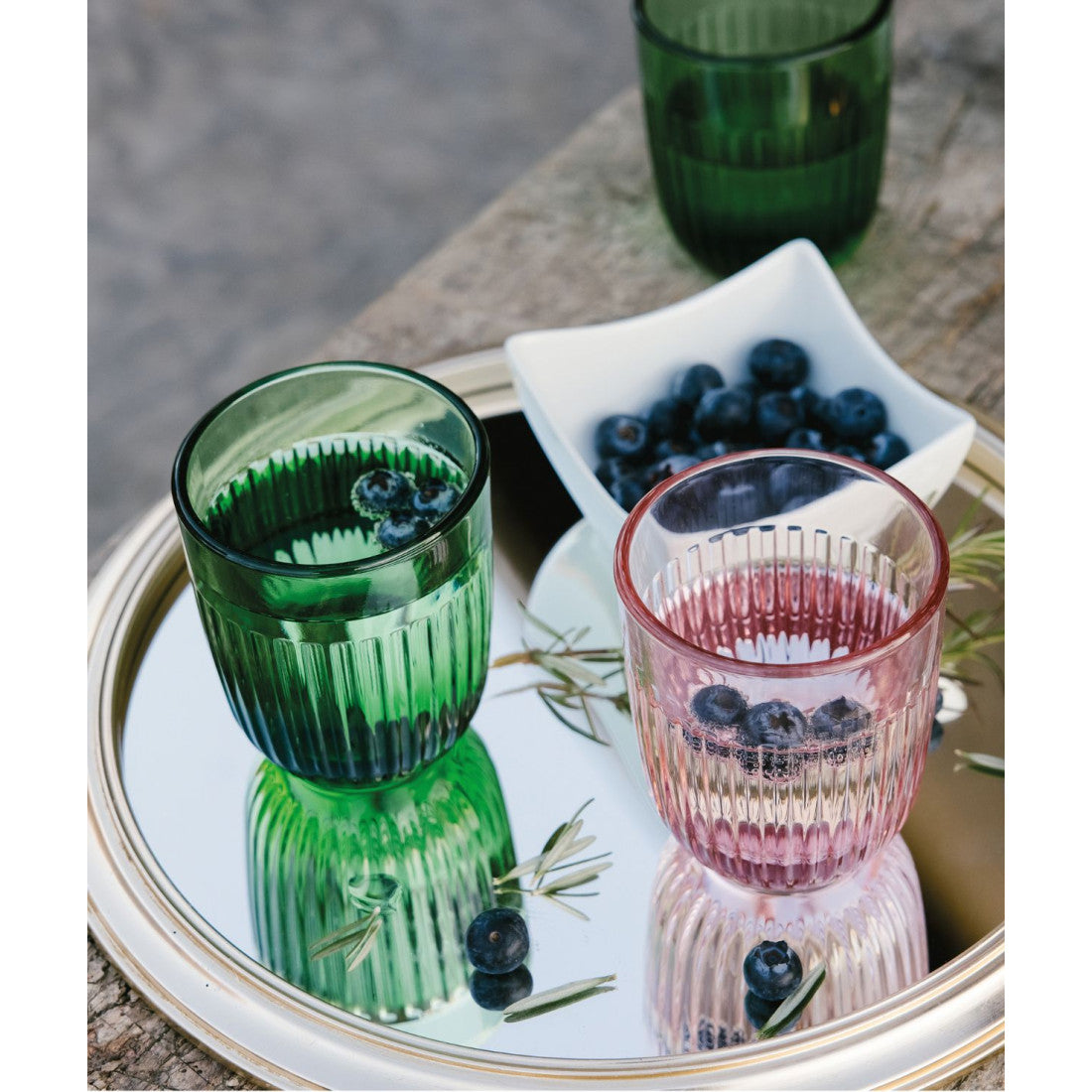 Szklanka Ouessant La Rochère 240 ml – zielona – zdjęcie 3