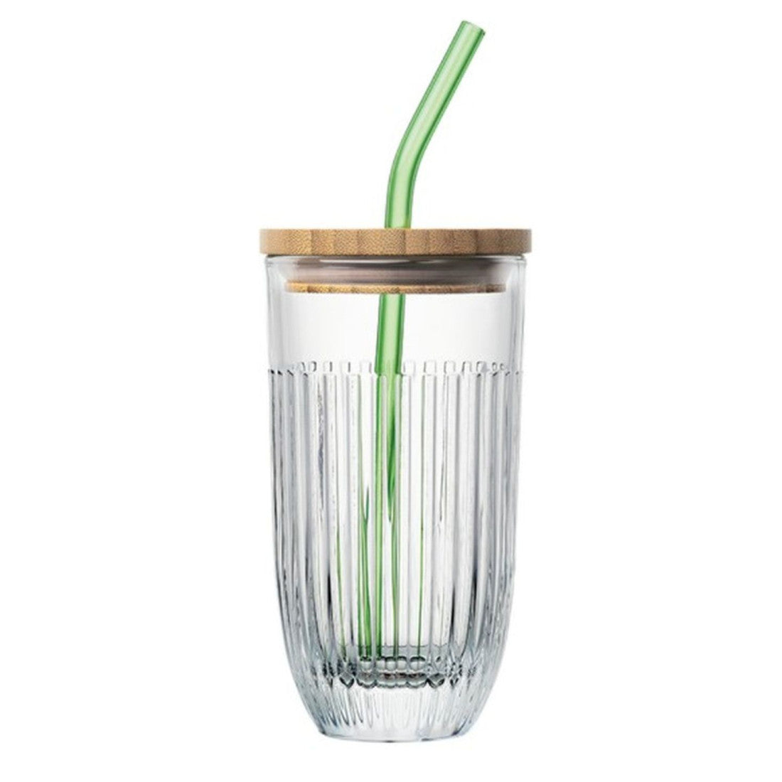 Szklanka ze szklaną słomką i pokrywką Ouessant La Rochère 400 ml