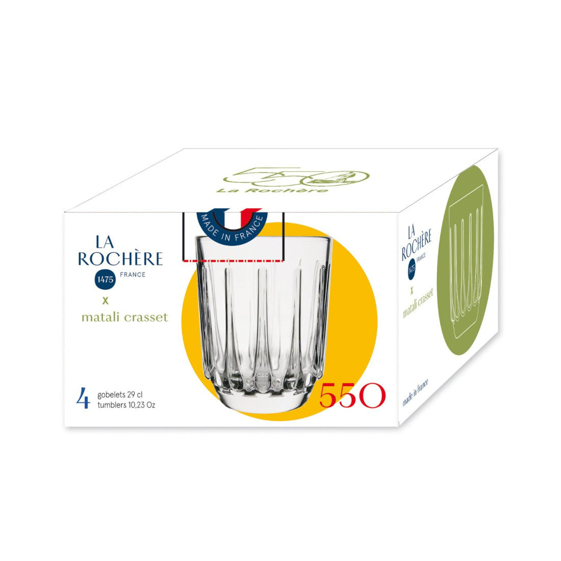 Szklanki 550 Lat La Rochère – zestaw 4 szt., 280 ml, edycja jubileuszowa – zdjęcie 6