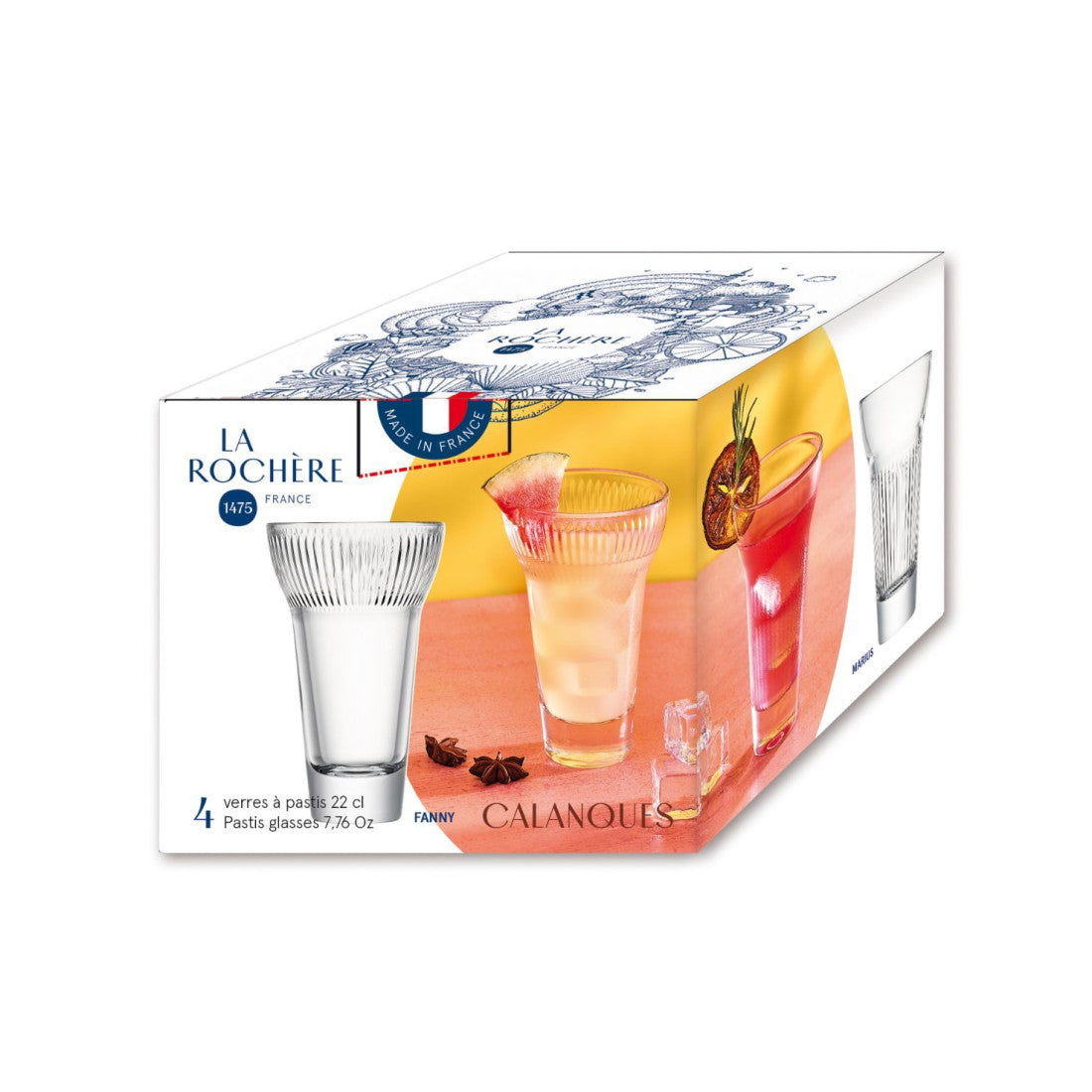 Szklanki Calanques La Rochère – 4 szt., 200 ml – zdjęcie 7