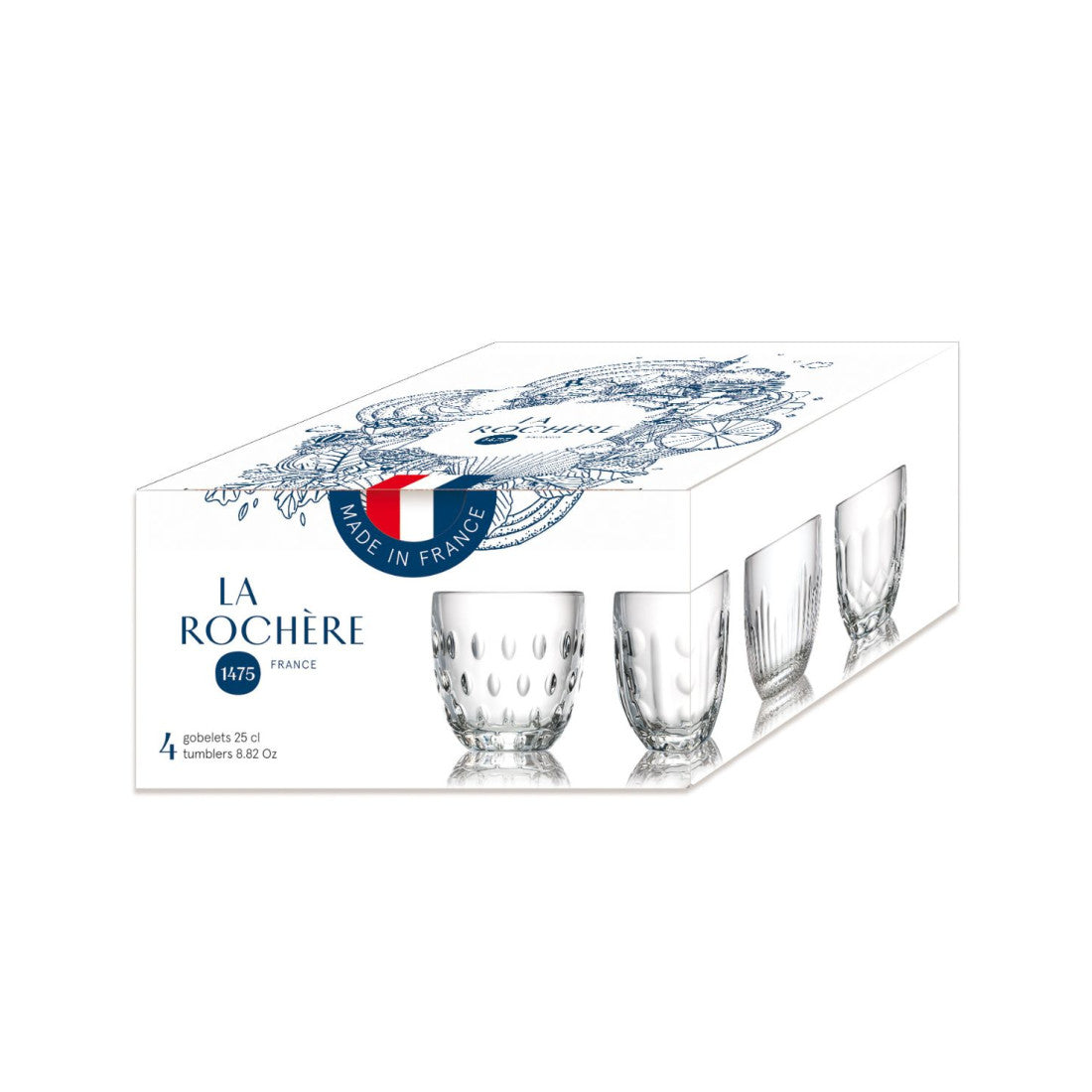 Szklanki do espresso Troquet La Rochère – 4 szt., 200 ml – zdjęcie 7