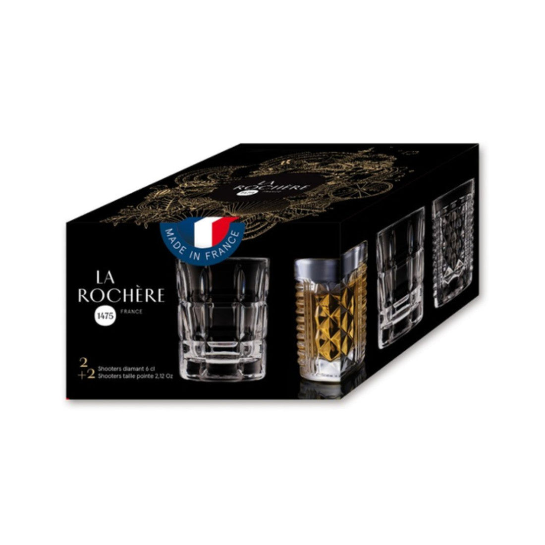 Szklanki do tequili After La Rochère – 4 szt., 40 ml – zdjęcie 6