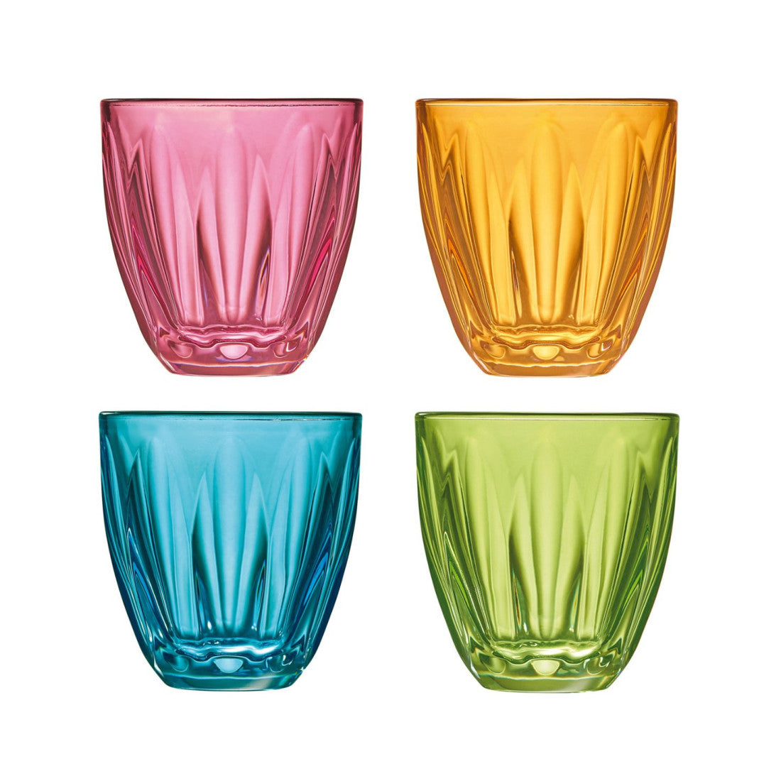 Szklanki kolorowe Lily La Rochère – 4 szt., 250 ml