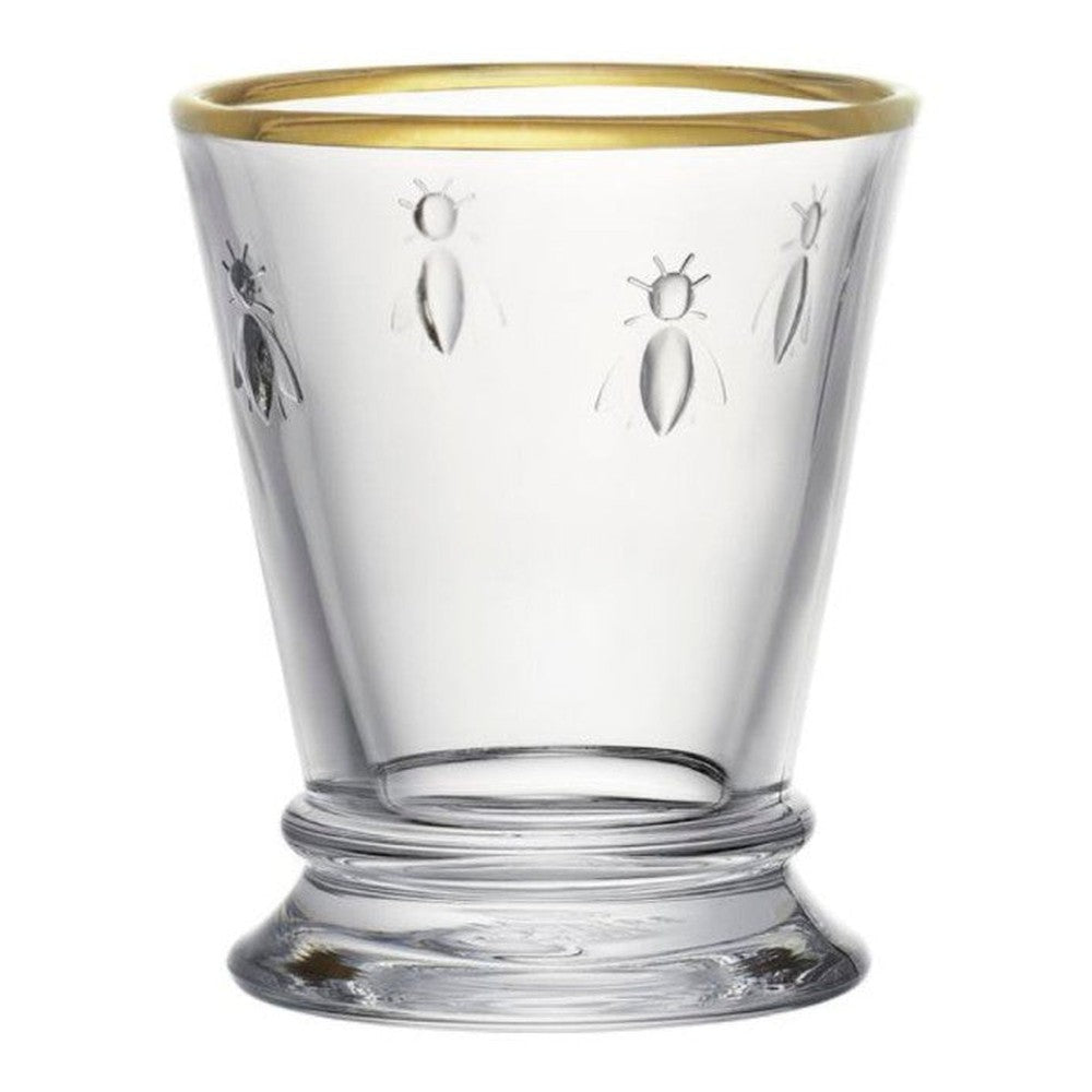 Szklanki ze złotą obwódką Abeille La Rochère – 4 szt., 250 ml