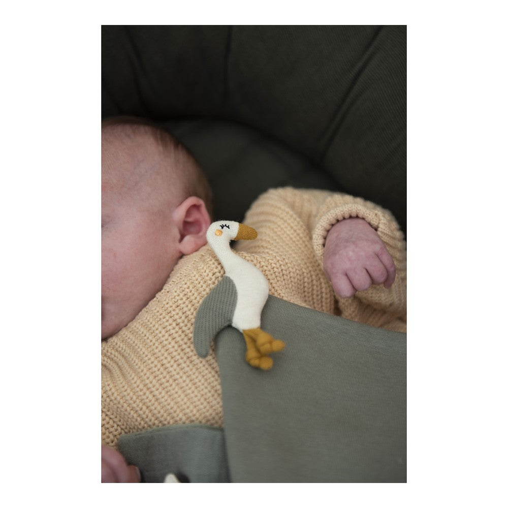 Szmatka przytulanka Czapla Trixie – 28 cm, bawełna organiczna – zdjęcie 3