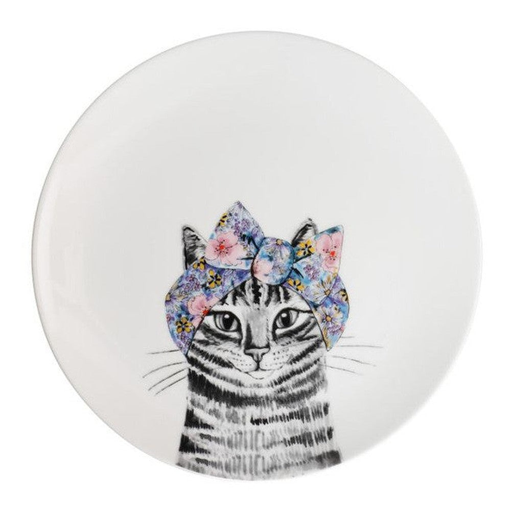 Talerze porcelanowe Tipperleyhill Mikasa – pies i kot, 21 cm, 2 szt. – zdjęcie 4