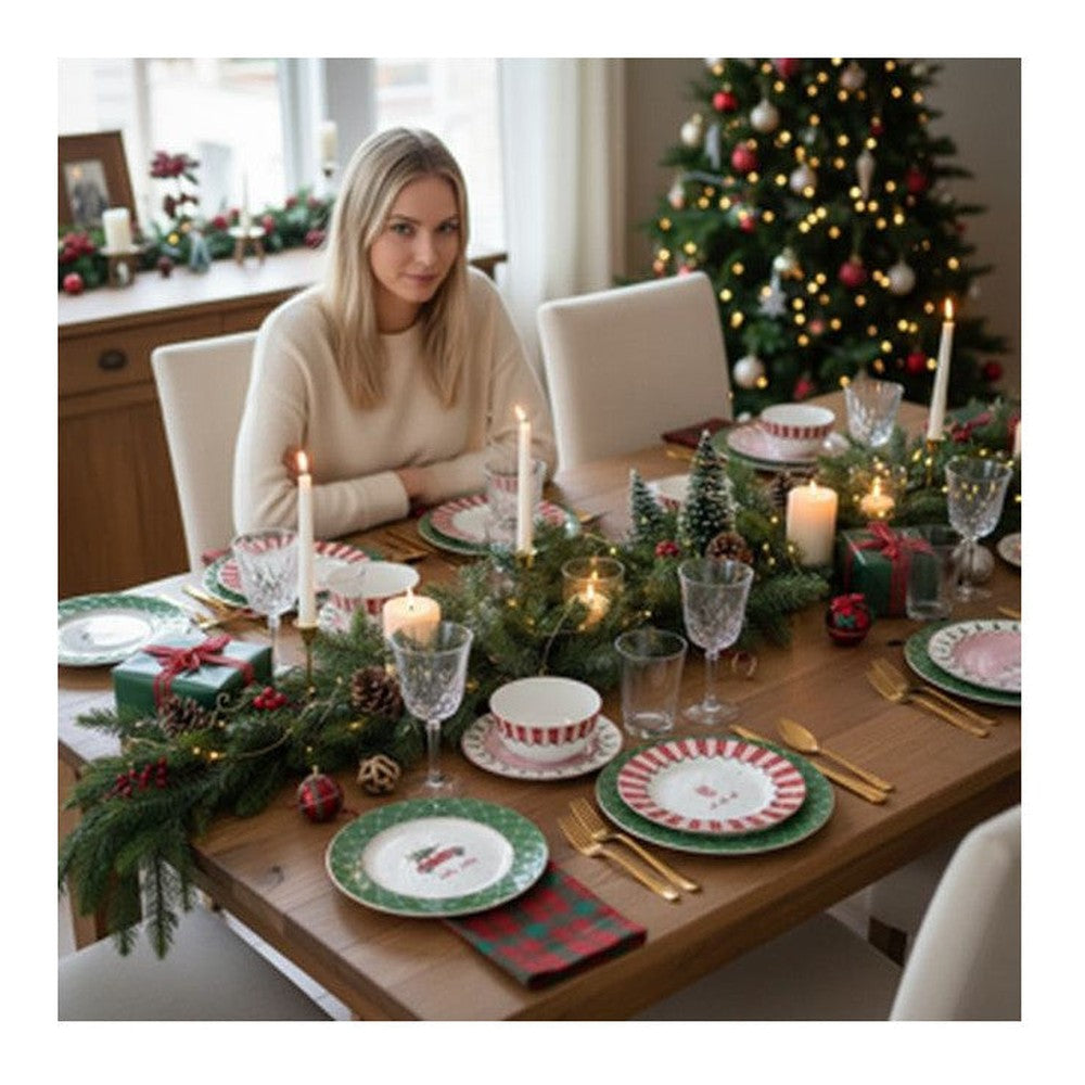 Talerzyki deserowe Świąteczny twist Easy Life – Christmas Twist, 4 szt., Ø 19,5 cm – zdjęcie 3