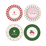 Talerzyki deserowe Świąteczny twist Easy Life – Christmas Twist, 4 szt., Ø 19,5 cm