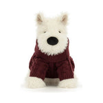 Maskotka Jellycat – Terier Kremowy w Swetrze 25 cm, widok z przodu