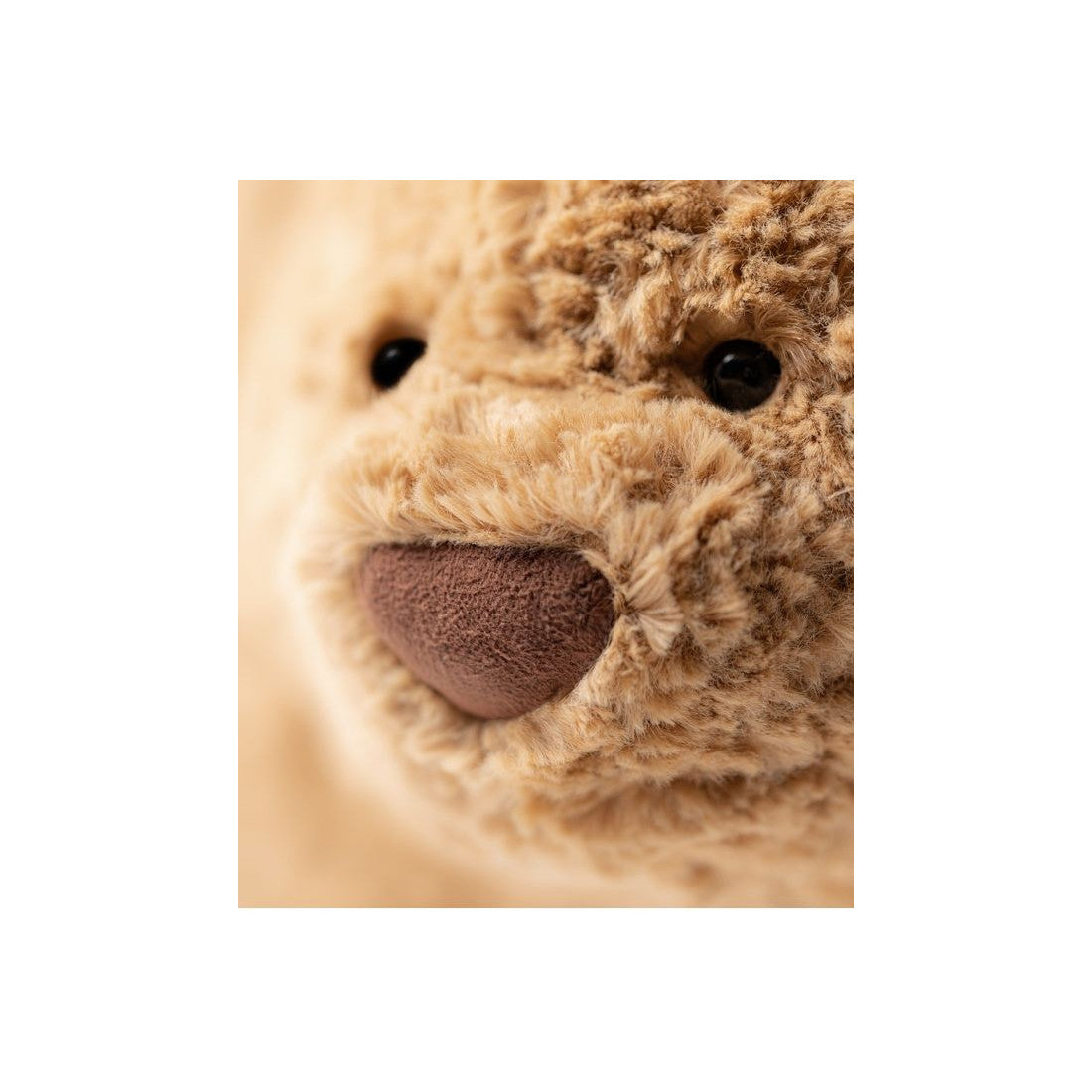 Torebka Jellycat – Miś Bartłomiej 36 cm, zbliżenie na pyszczek misia