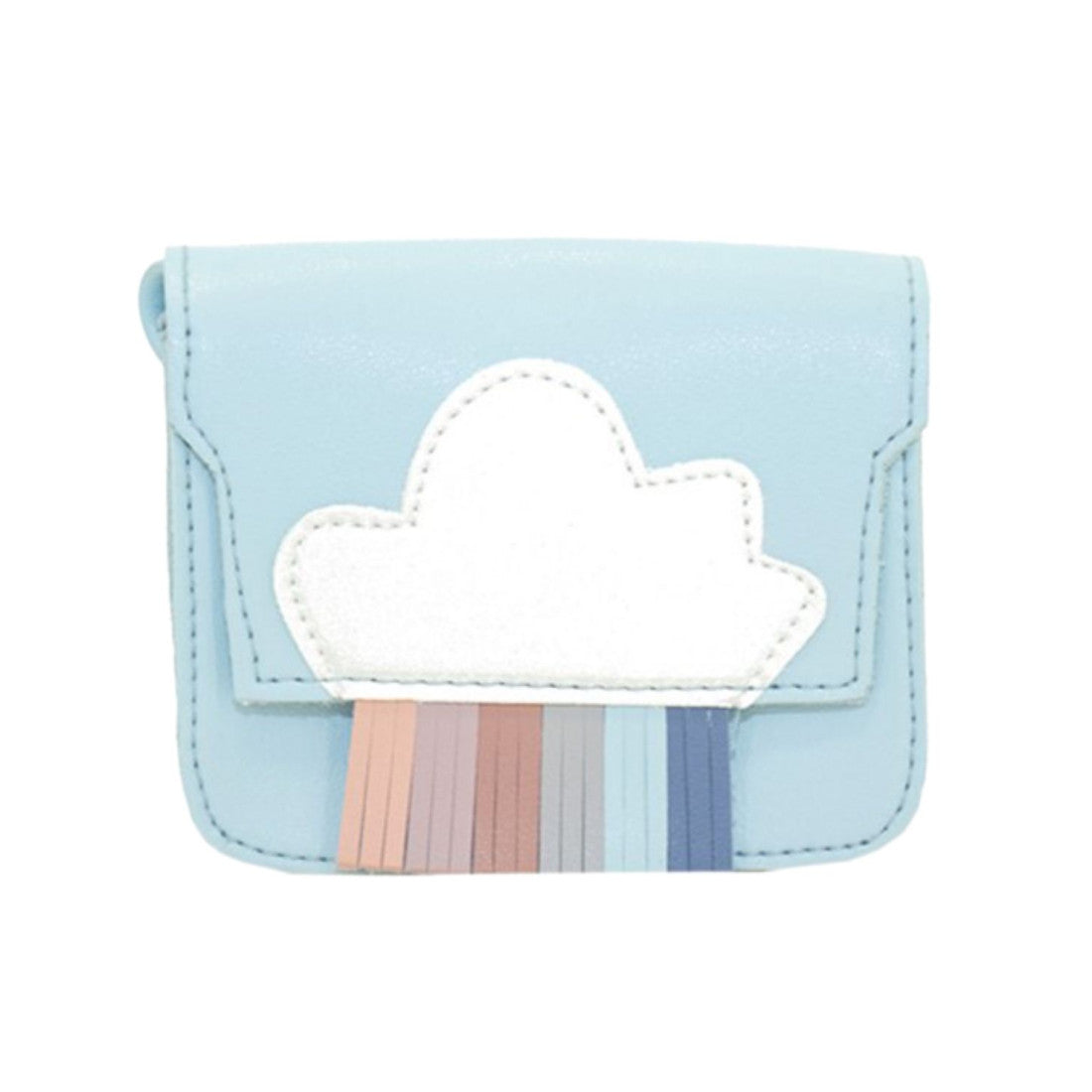 Torebka na ramię Rainbow Mini Yuko.B – niebieska, 11 × 5 × 12,5 cm – zdjęcie 2