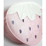 Torebka na ramię Truskawka Yuko.B – różowo-biała, 13 × 5,5 × 12 cm – zdjęcie 3