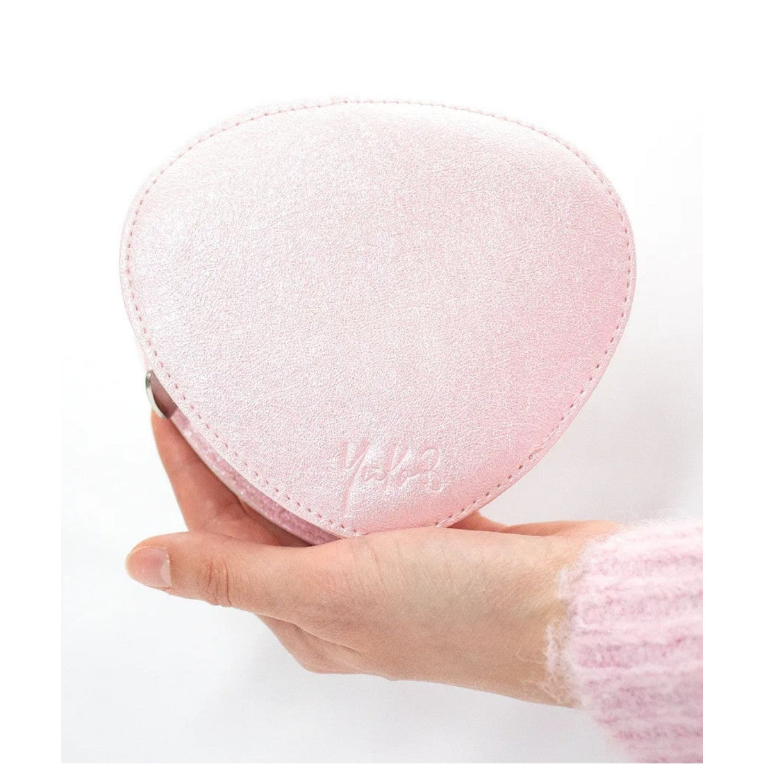 Torebka na ramię Truskawka Yuko.B – różowo-biała, 13 × 5,5 × 12 cm – zdjęcie 4