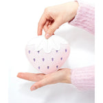 Torebka na ramię Truskawka Yuko.B – różowo-biała, 13 × 5,5 × 12 cm – zdjęcie 7
