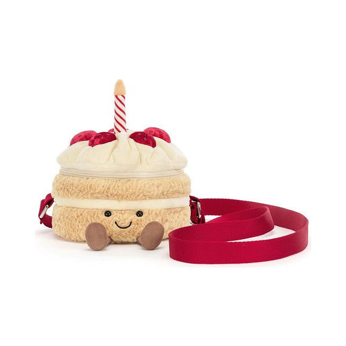 Torebka na ramię Jellycat Amuseables – Urodzinowy Torcik 18 cm, widok z przodu
