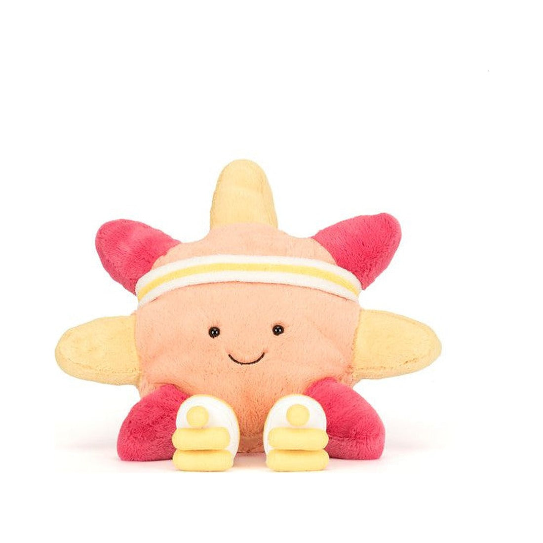 Maskotka Jellycat Amuseables – Słoneczko na Wrotkach 30 cm, widok z przodu