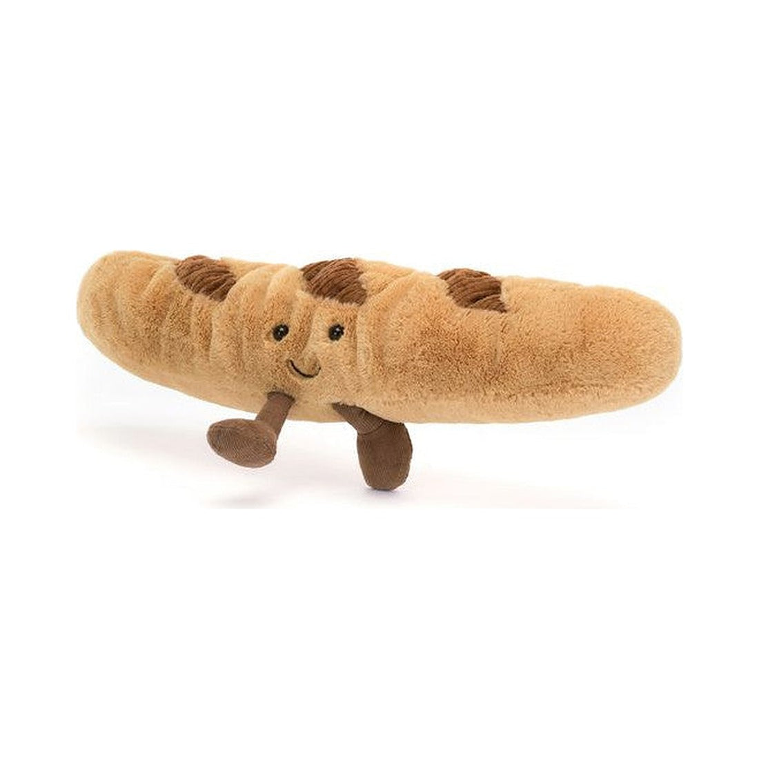 Maskotka Jellycat Amuseables – Bagietka 34 cm, na nóżkach, widok 3/4