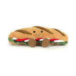 Maskotka Jellycat Amuseables – Bagietka Caprese 12 cm, widok z przodu