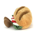Maskotka Jellycat Amuseables – Bagietka Caprese 12 cm, widok z boku