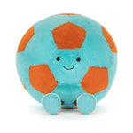 Maskotka Jellycat Amuseables – Piłka Nożna 27 cm, widok z przodu