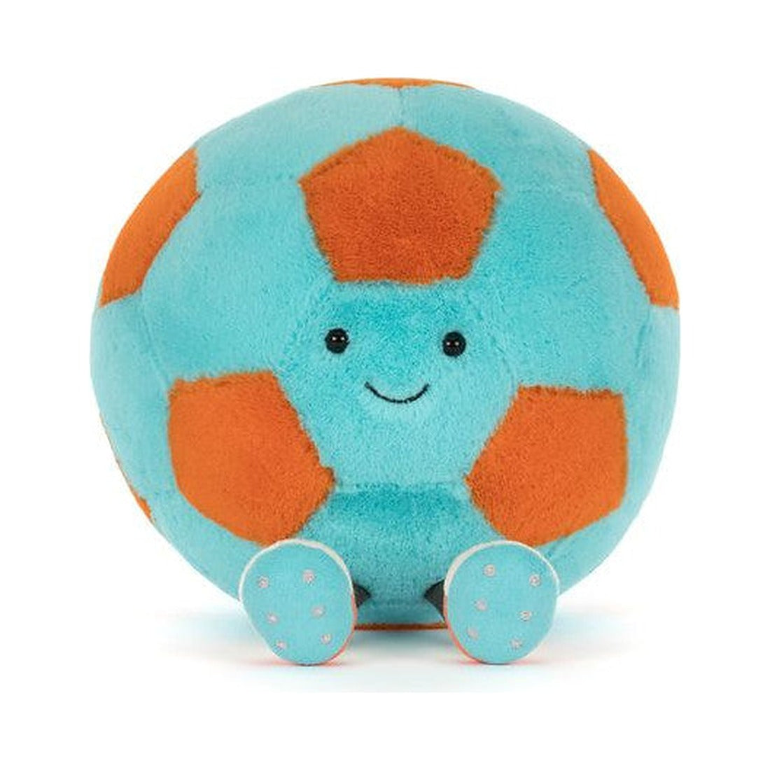 Maskotka Jellycat Amuseables – Piłka Nożna 27 cm, widok z przodu
