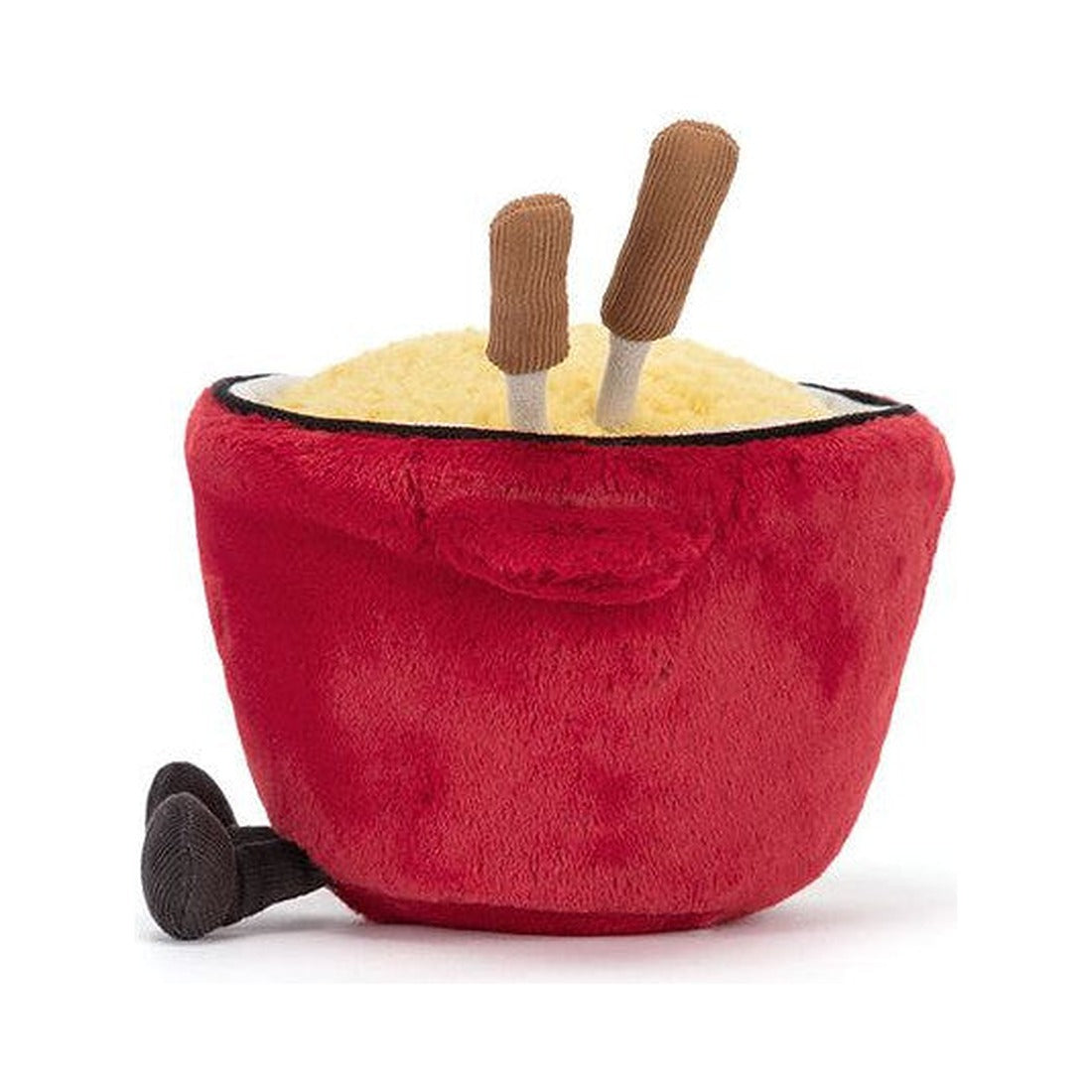 Maskotka Jellycat Amuseables – Garnuszek Fondue 20 cm, widok z boku